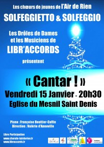 affiche concert 15 janvier